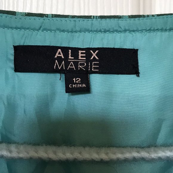 Alex Marie Women's 12 Retro Front Zip Sleeveless Lined Career Sheath Ruth Dress - Picture 3 of 8